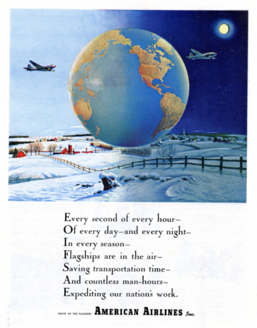 American Airlines. Collier's, January 29, 1944.