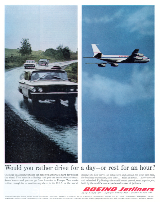 Boeing Jetliners. Holiday magazine, June 1962.