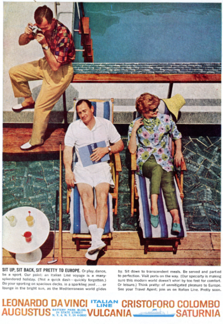 Italian Line. Holiday magazine, November 1961.