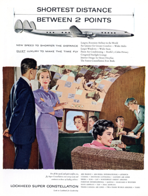 Lockheed Super Constellation. Holiday, November 1955.