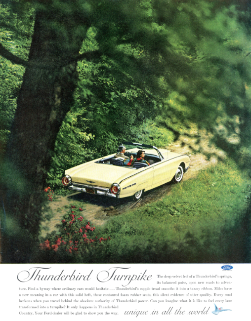 Thunderbird Turnpike. Holiday magazine, April 1962.
