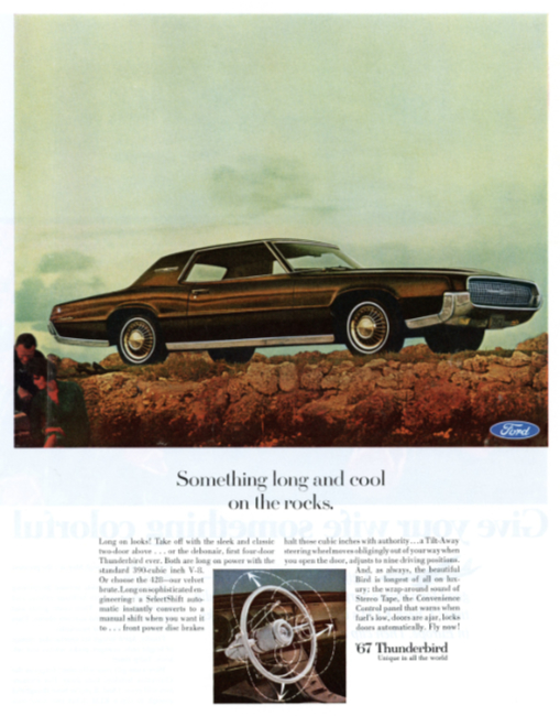 Thunderbird. Holiday magazine, December 1966.
