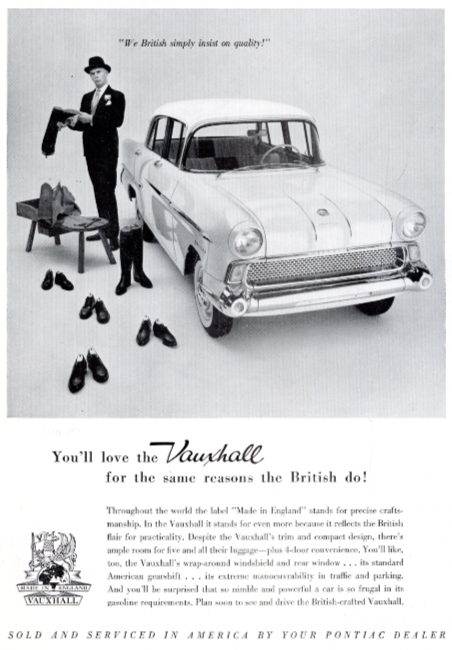 Vauxhall. Holiday magazine, January 1959.