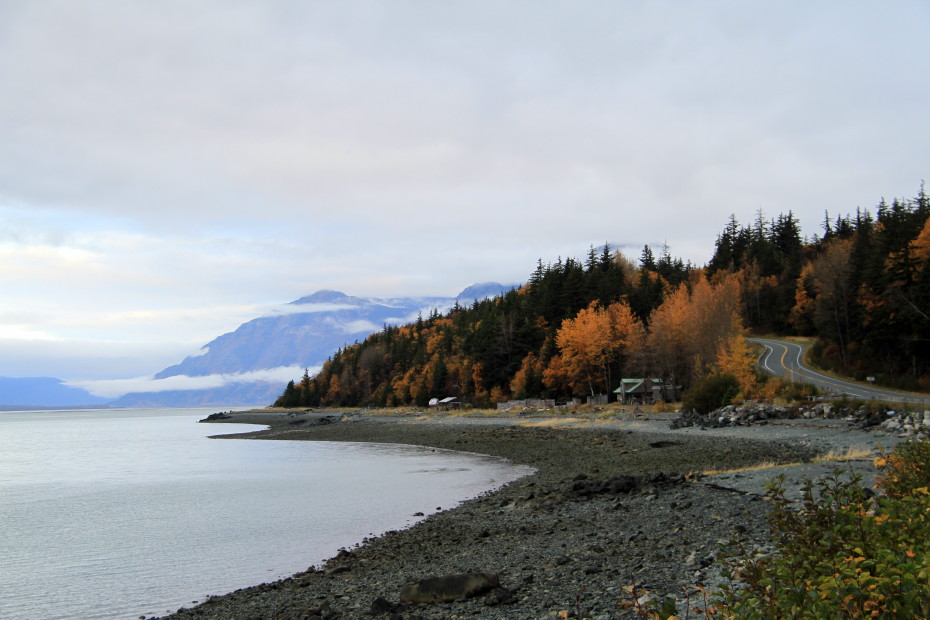 Mud Bay Road at Haines, Alaska
