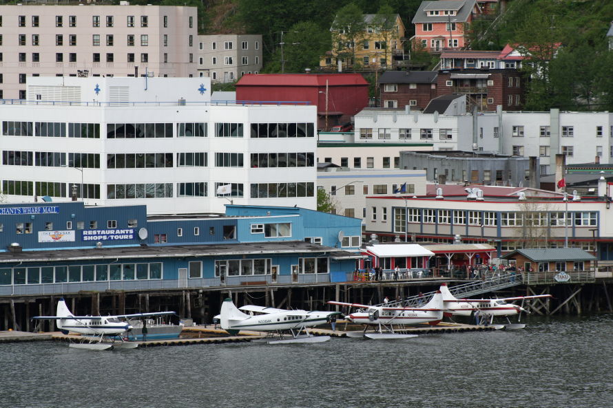 Float plane base at Juneau, Alaska