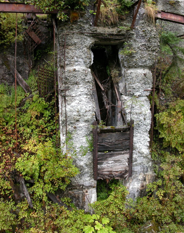 Gastineau Mill ruins at Juneau, Alaska