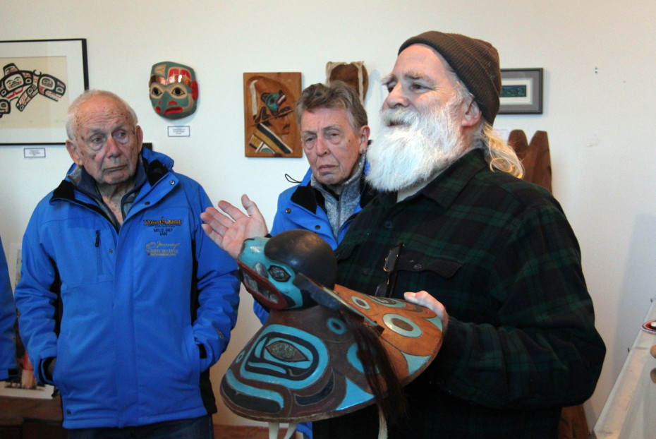 Lee Heinmiller at Alaska Indian Arts in Haines, Alaska