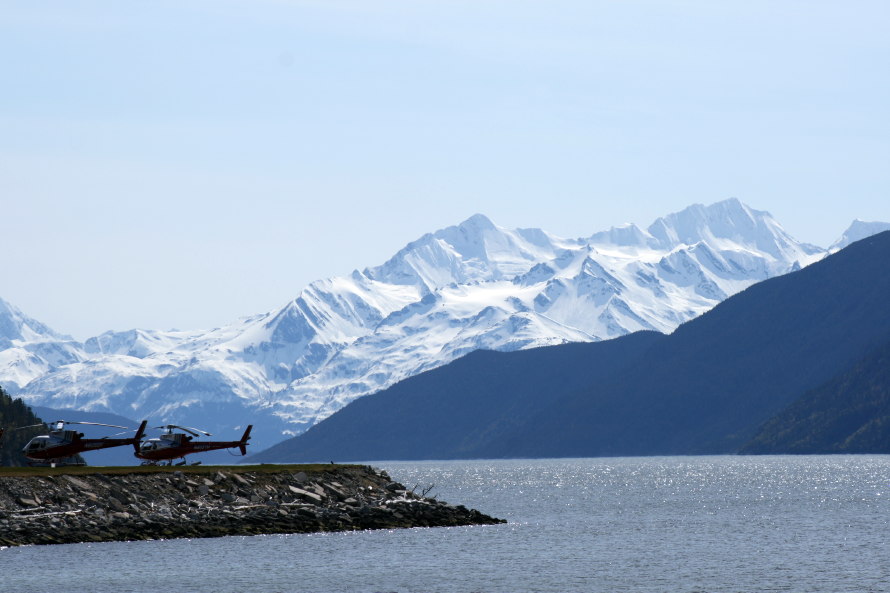 Temsco helicopters at Skagway, Alaska