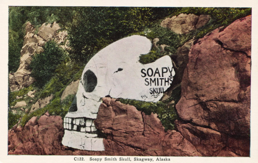 Soapy Smith's Skull in Skagway, Alaska