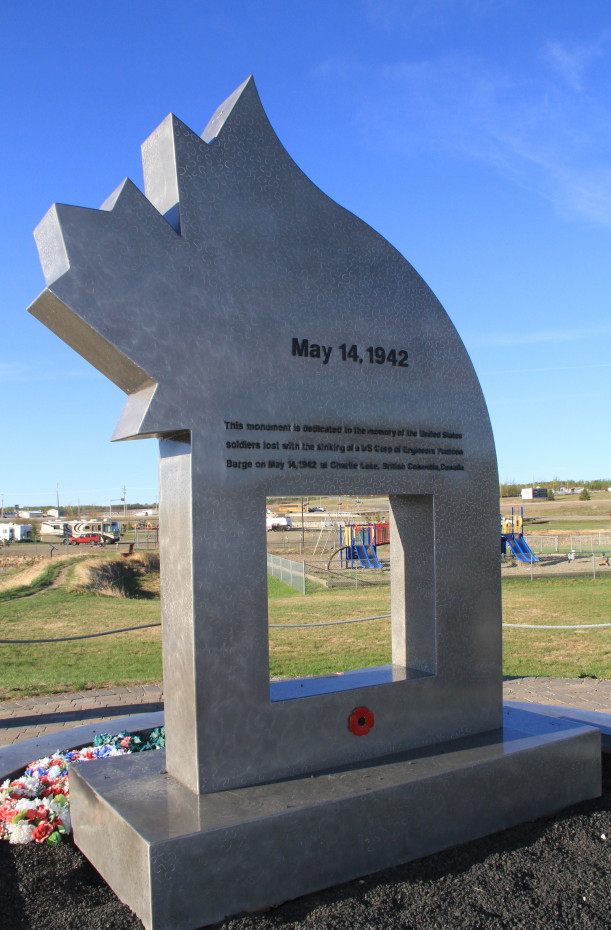 Charlie Lake Monument, Alaska Highway