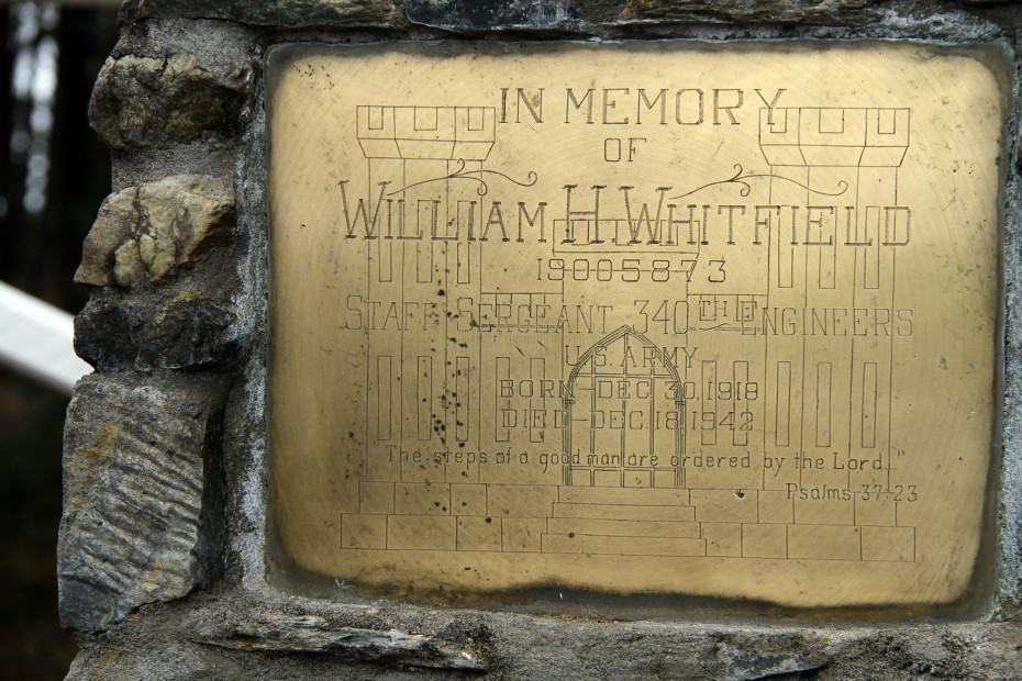 William Whitfield Memorial, Morley Lake, Alaska Highway