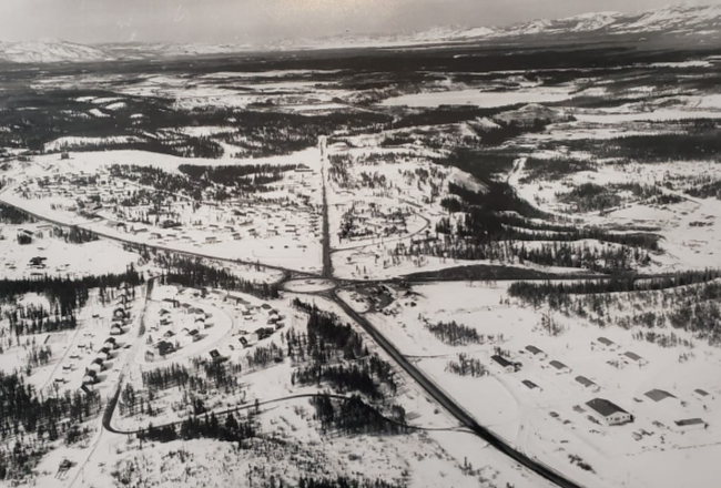 Whitehorse traffic circle, 1953