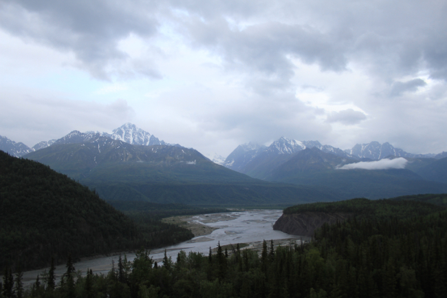 The Matanuska River, seen from the Glenn Highway