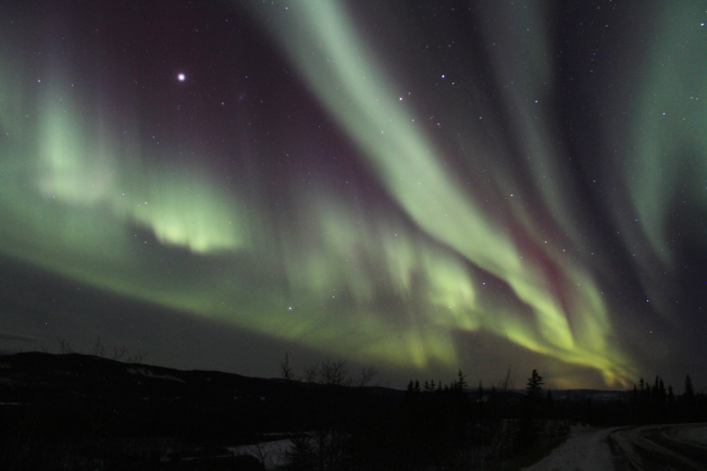 The Northern Lights in the Yukon