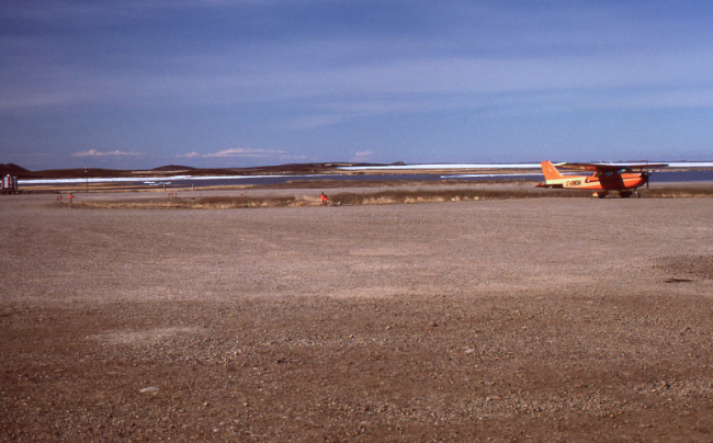 Whisky Delta Mike at Tuktoyaktuk, NWT, on June 21, 1985.
