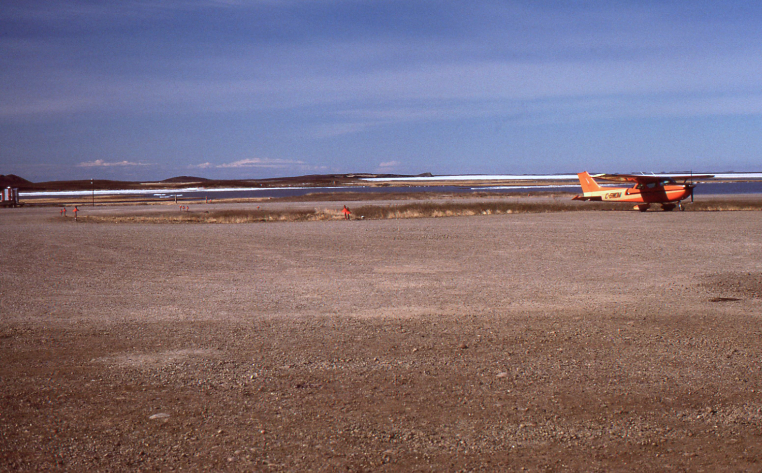 Whisky Delta Mike at Tuktoyaktuk, NWT, on June 21, 1985.