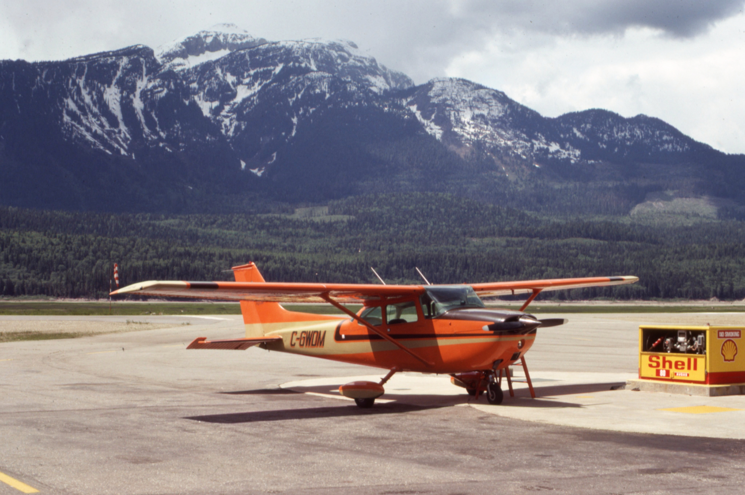 Whisky Delta Mike at Revelstoke, BC, on June 6, 1984.