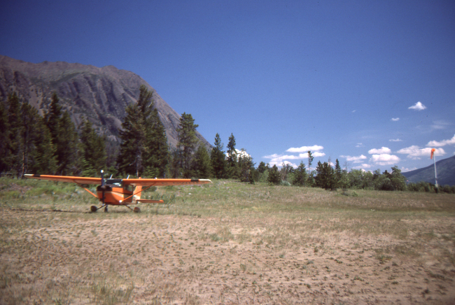 Whisky Delta Mike at Tsuniah Lake, BC, on July 2, 1987.