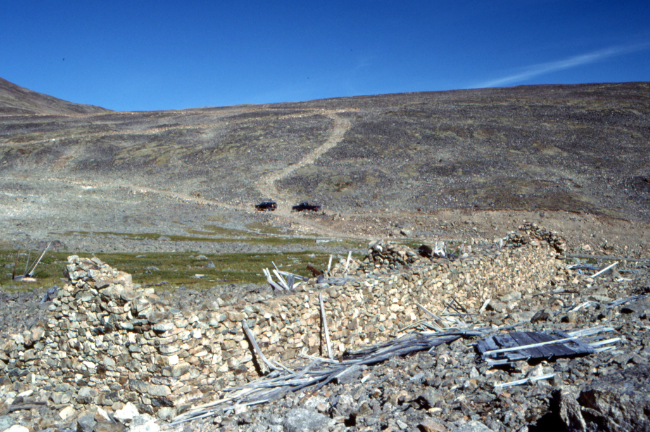 The 1905 stone house on the Thistle/Aurora silver mining property.