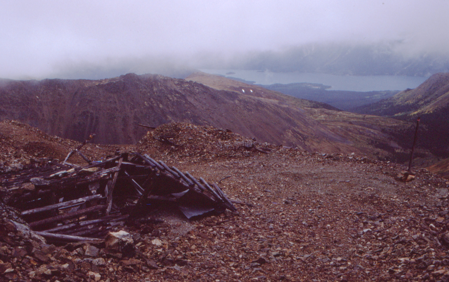 The long-abandoned Jean mine, Montana Mountain, Yukon