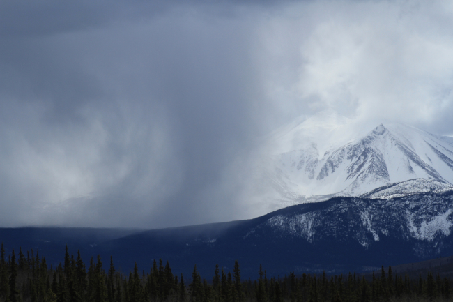 Stormy peak at Carcross, Yukon