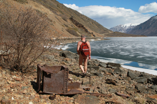 Hiking along Windy Arm to the historic Venus silver mine mill