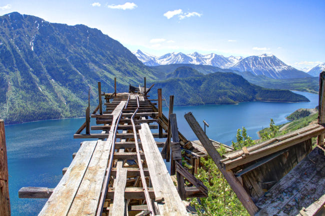 The historic Venus silver mine, YUkon