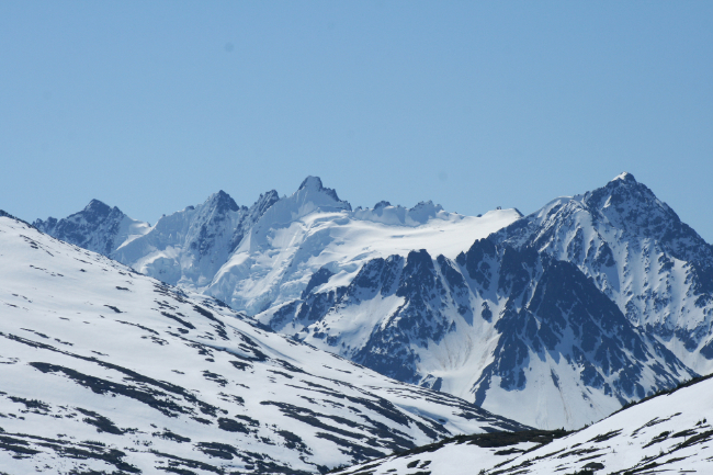 The Sawtooth Range north of Skagway, Alaska