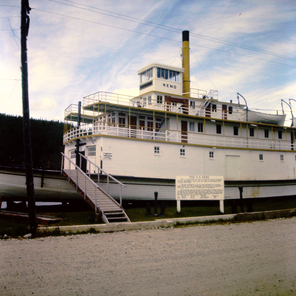 The sternwheeler Keno at Dawson City, 1966