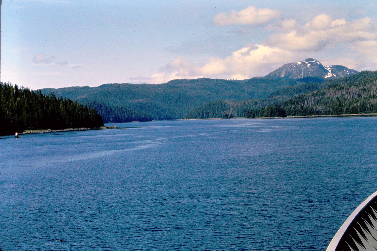 Sailing on an Alaska ferry, 1966