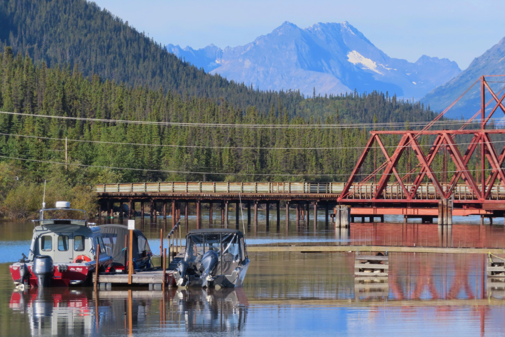 A brilliant morning on the Nares River at Carcross, Yukon