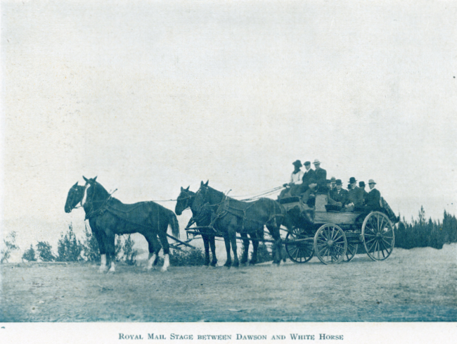 A Yukon Souvenir, 1904 - Royal Mail Stage Between Dawson and White Horse