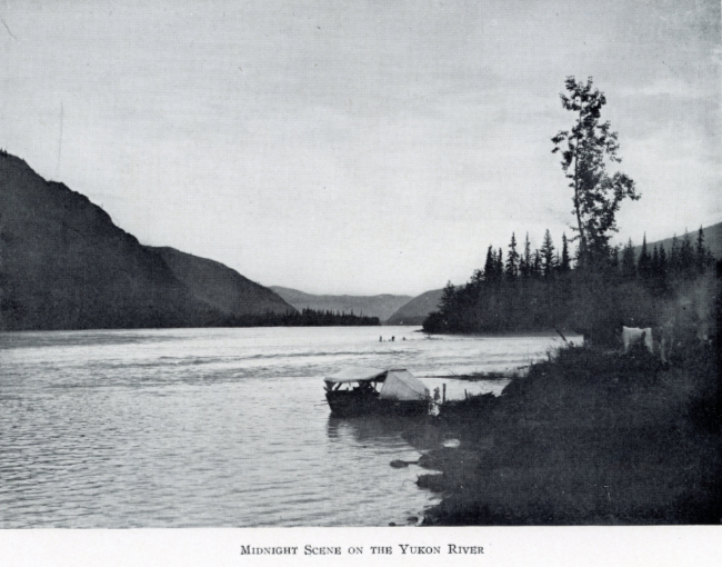 A Yukon Souvenir, 1904 - Midnight Scene on the Yukon River