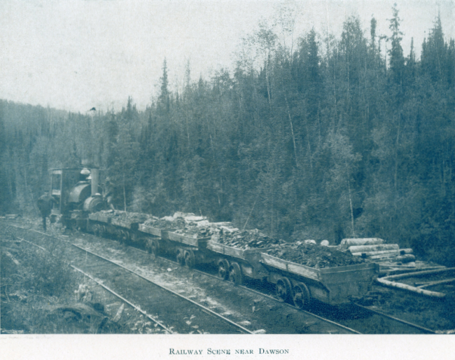 A Yukon Souvenir, 1904 - Railway Scene Near Dawson