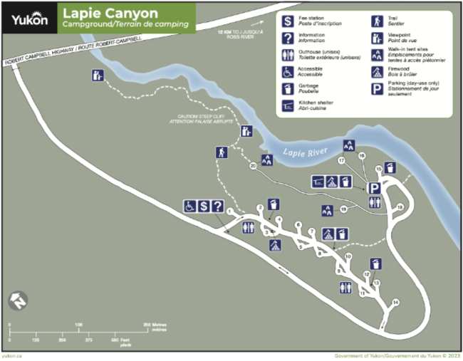Lapie Canyon Campground, Yukon