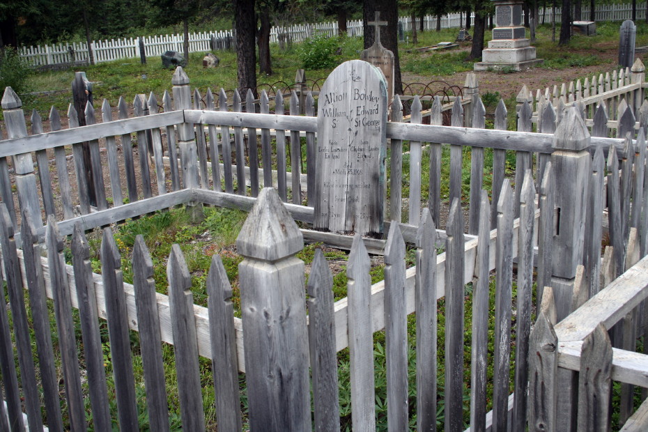 Headboard for William S. 'Billy' Alliott, Atlin Pioneer Cemetery, BC