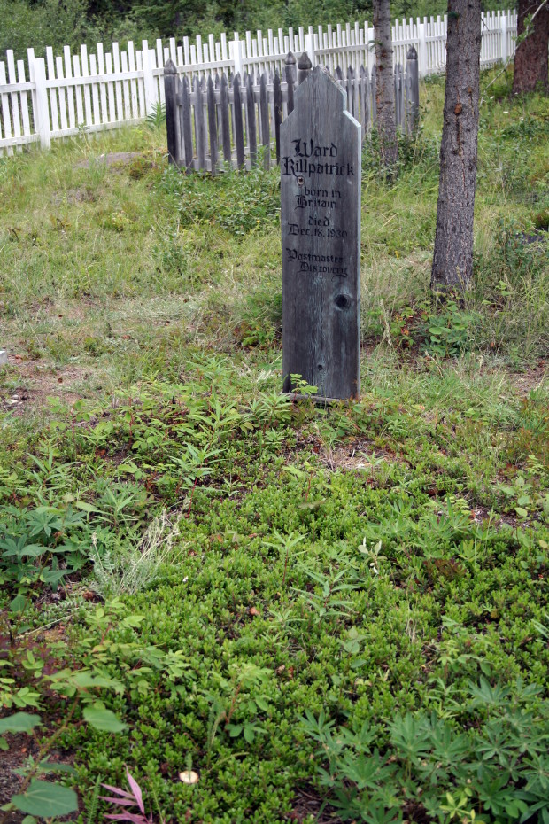 Headboard for Ward Kilpatrick, Atlin Pioneer Cemetery, BC
