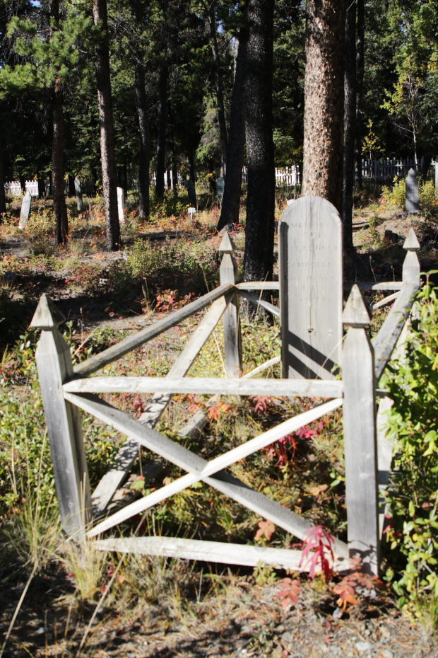 Grave of Alexander S. Campbell in the Atlin Pioneer Cemetery, BC