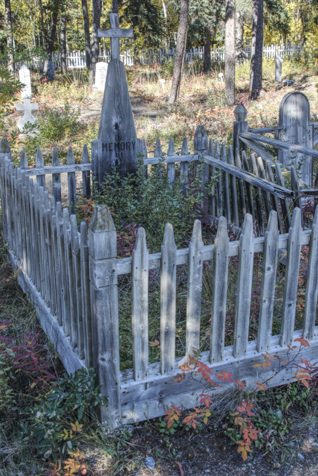 Grave of Milo Fiodorovich in the Atlin Pioneer Cemetery, BC