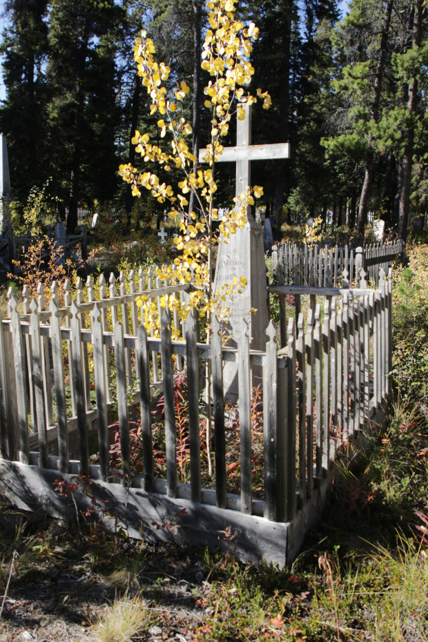 Grave of James Kennedy in the Atlin Pioneer Cemetery, BC