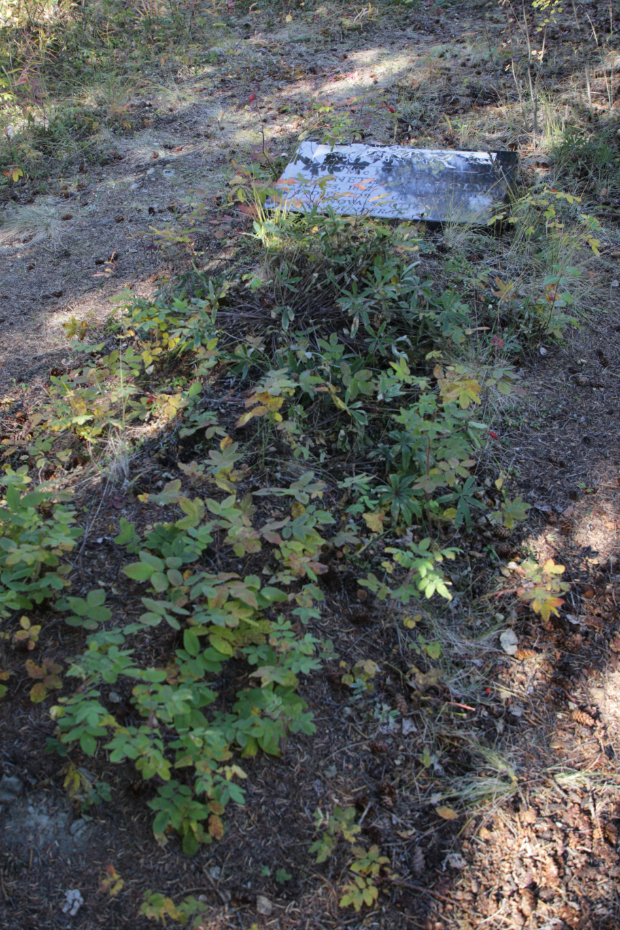 Grave of Kenneth Chisholm McLaren in the Atlin Pioneer Cemetery, BC