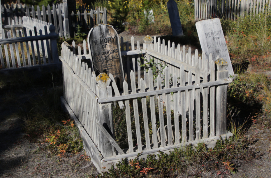 Grave of ... in the Atlin Pioneer Cemetery, BC