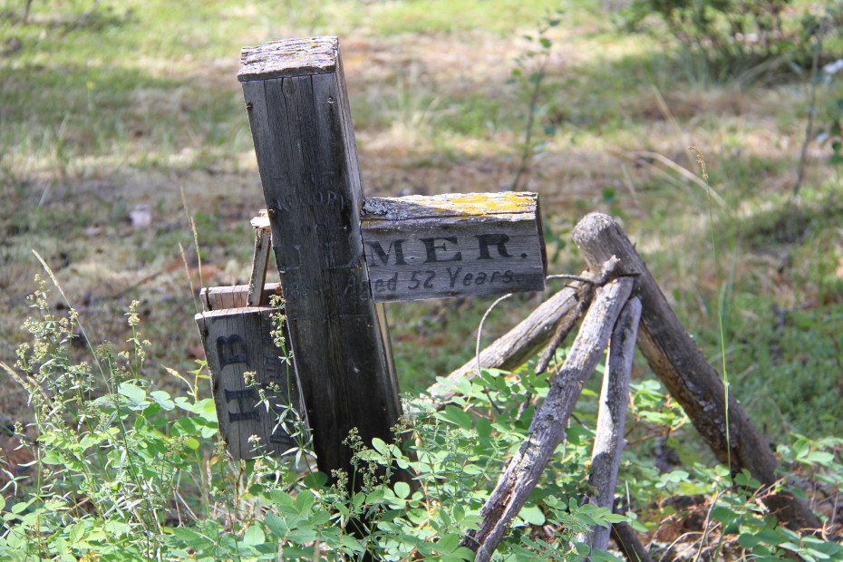Grave of Henry Bulmer (1846-1898) at Fort Selkirk, Yukon