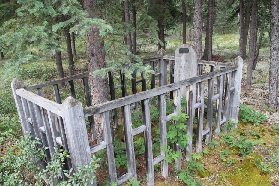 Grave of Alexander Calder at Fort Selkirk, Yukon