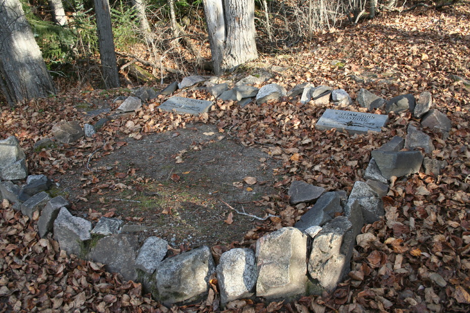 Graves of William John Mulvihill and Nellie Susan Mulvihill in the Gold Rush Cemetery at Skagway, Alaska