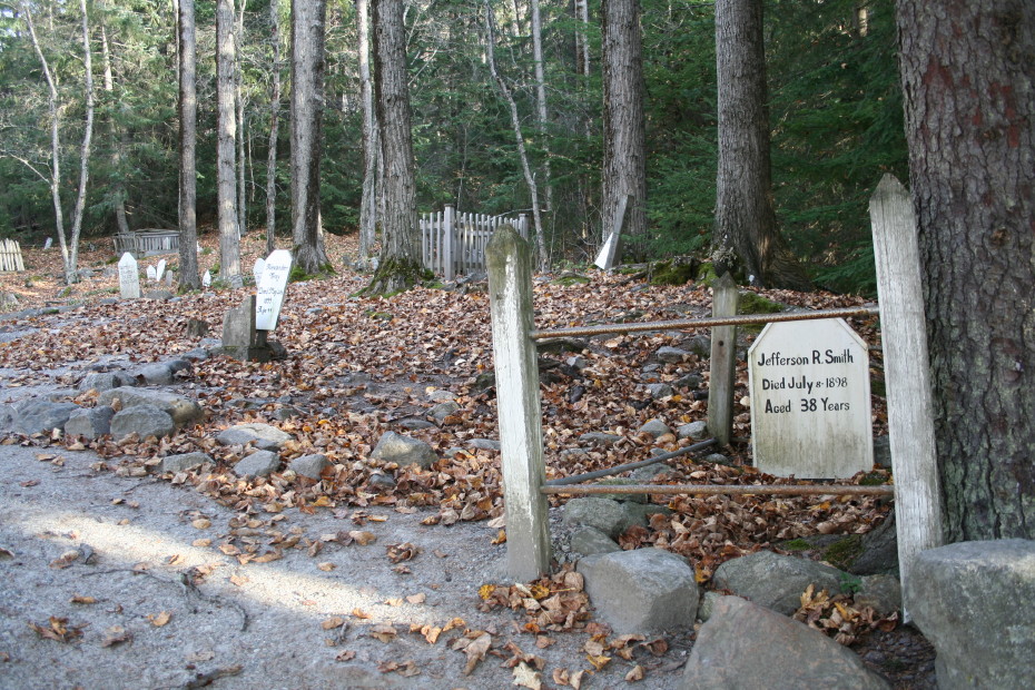 The grave of Jefferson Randolph 'Soapy' Smith in the Gold Rush Cemetery at Skagway, Alaska