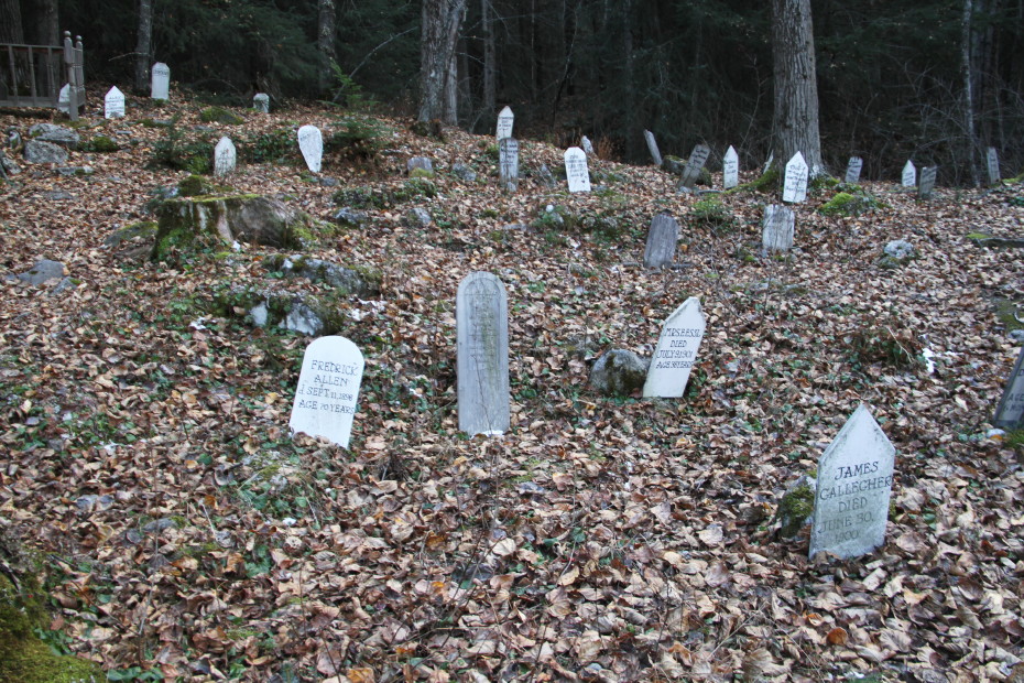 The Gold Rush Cemetery at Skagway, Alaska