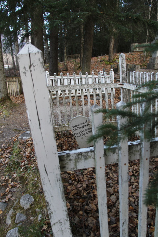 Grave of  in the Gold Rush Cemetery at Skagway, Alaska