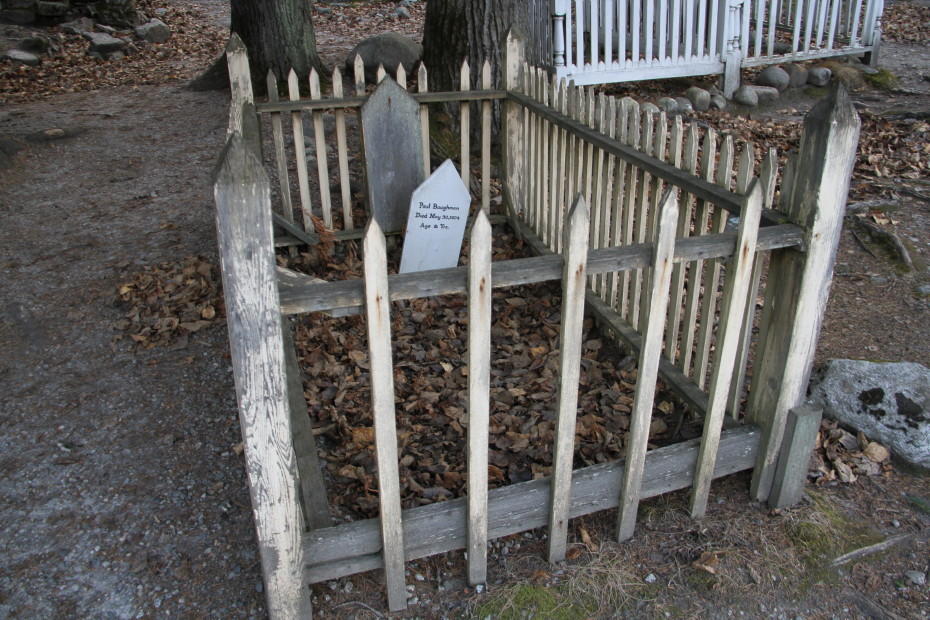 Grave of Paul Baughman in the Gold Rush Cemetery at Skagway, Alaska