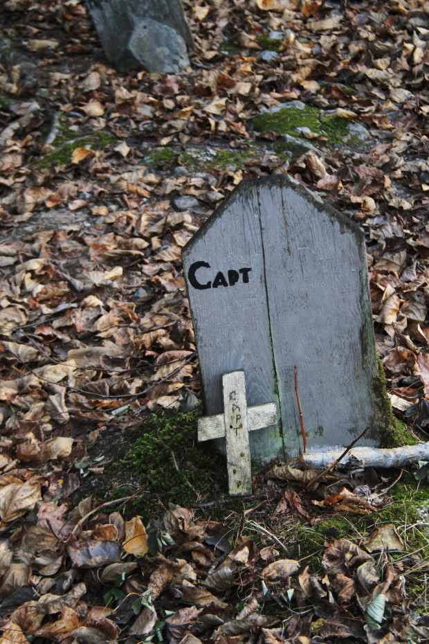 Grave of Capt. R.C. Dunns in the Gold Rush Cemetery at Skagway, Alaska